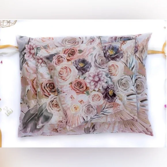 20 Piece Set:  Boho Floral Designer XLarge Poly Mailers. Size 17” x 14”. - Picture 5 of 5